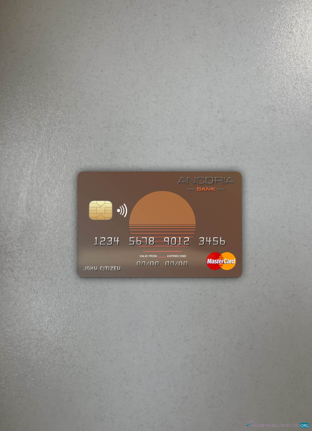 Download Cyprus Ancoria bank mastercard photolook front Photoshop template